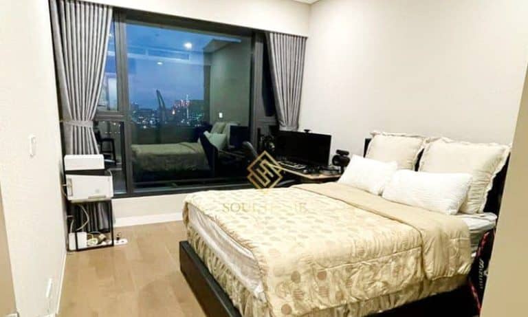 Căn hộ cho thuê The River Thủ Thiêm 2 phòng ngủ có trang bị nội thất đẹp