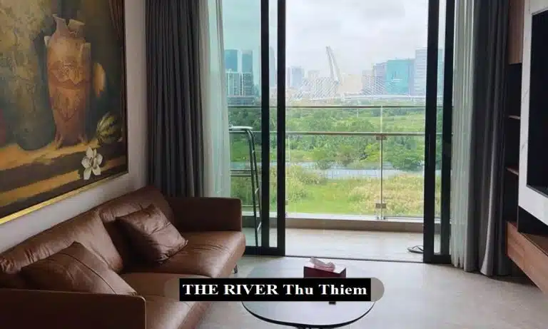 The River Thủ Thiêm cho thuê view Bitexco căn 2 phòng ngủ nội thất đầy đủ