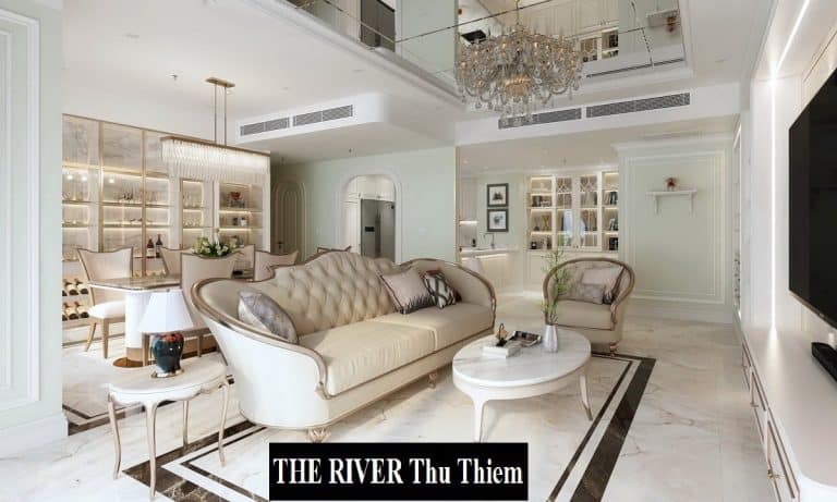 The River Thủ Thiêm cho thuê căn hộ view L81 3 phòng ngủ nhà decor đẹp
