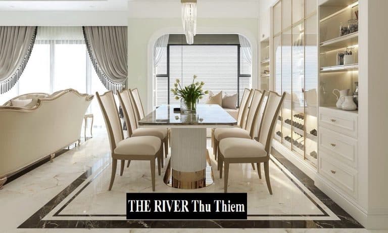 The River Thủ Thiêm cho thuê căn hộ view L81 3 phòng ngủ nhà decor đẹp