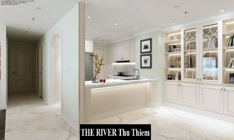 The River Thủ Thiêm cho thuê căn hộ view L81 3 phòng ngủ nhà decor đẹp
