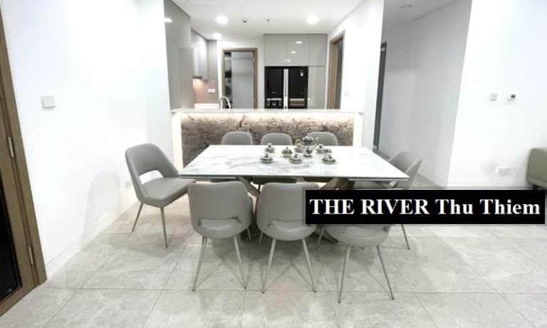 Cho thuê căn hộ The River Thủ Thiêm view sông 3 phòng ngủ full nội thất