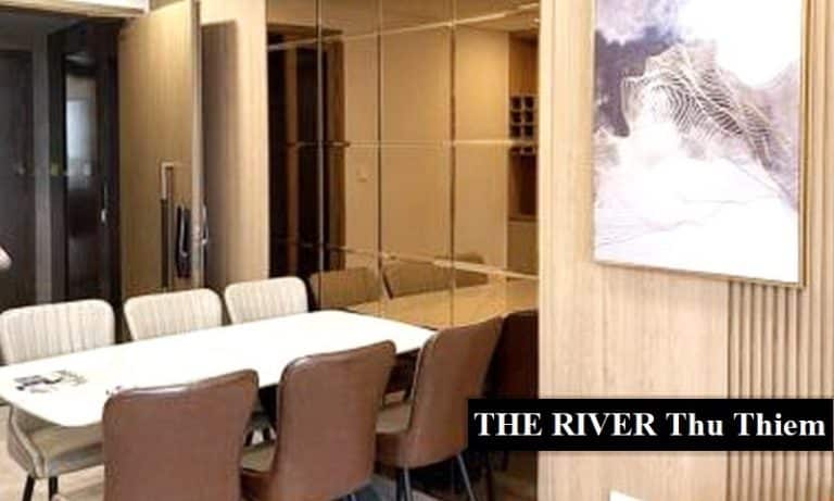 The River Thủ Thiêm cho thuê căn hộ view L81 3 phòng ngủ nội thất cao cấp
