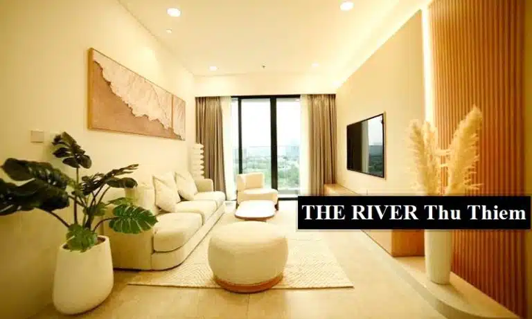 The River Thủ Thiêm cho thuê view Bitexco căn 3 phòng ngủ nội thất cao cấp