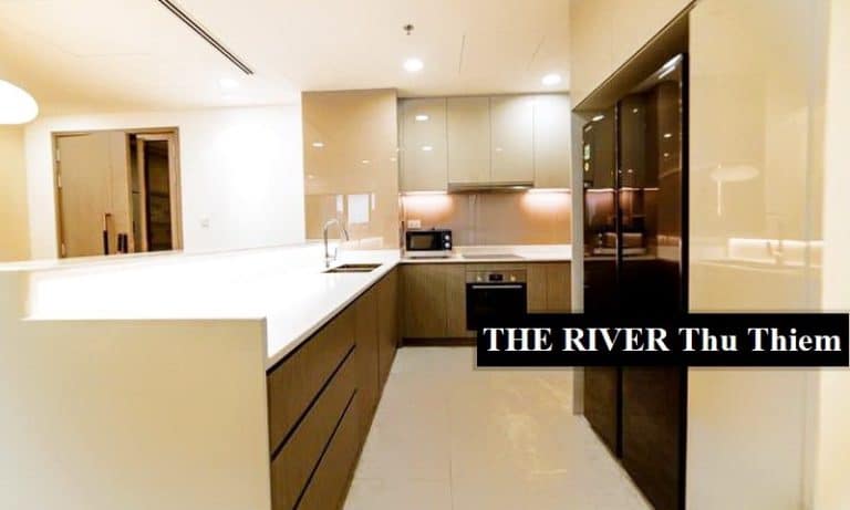 The River Thủ Thiêm cho thuê view Bitexco căn 3 phòng ngủ nội thất cao cấp