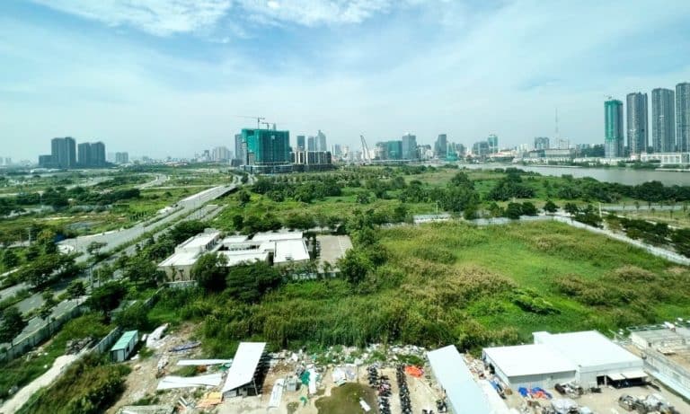 The River Thủ Thiêm cho thuê căn hộ view Bitexco 3 phòng ngủ đủ nội thất