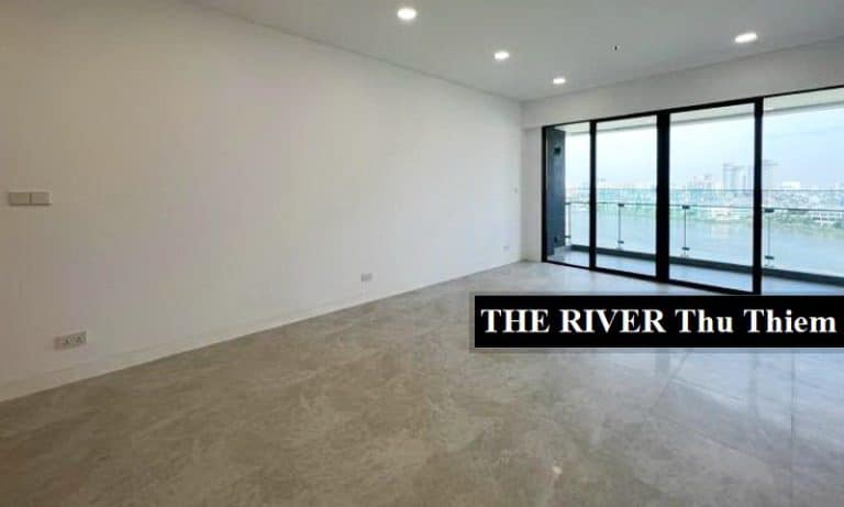 The River Thủ Thiêm căn hộ cho thuê view sông 4 phòng ngủ nội thất cơ bản