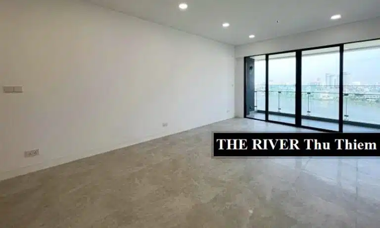The River Thủ Thiêm căn hộ cho thuê view sông 4 phòng ngủ nội thất cơ bản