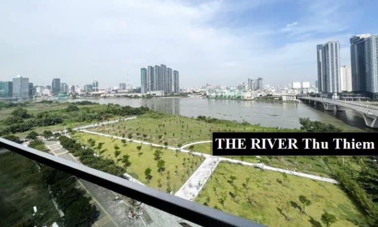 The River Thủ Thiêm căn hộ cho thuê view sông 4 phòng ngủ nội thất cơ bản