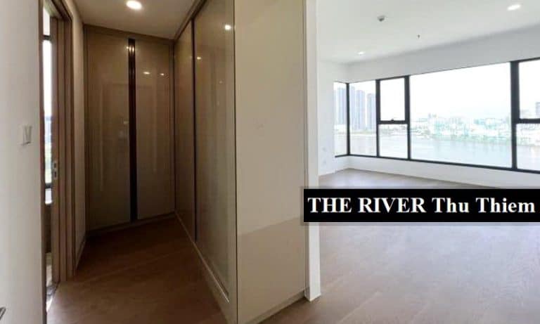 The River Thủ Thiêm căn hộ cho thuê view sông 4 phòng ngủ nội thất cơ bản