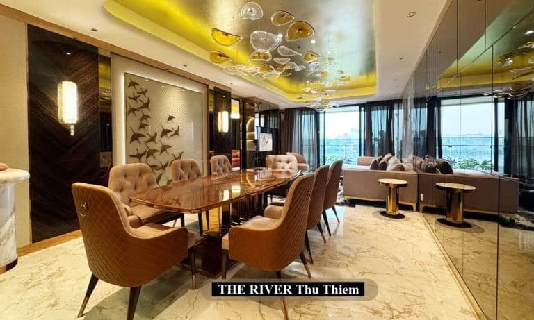 The River Thủ Thiêm pool villa cho thuê view sông 4 phòng ngủ full nội thất