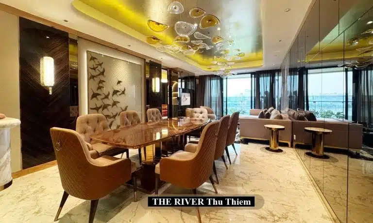The River Thủ Thiêm pool villa cho thuê view sông 4 phòng ngủ full nội thất