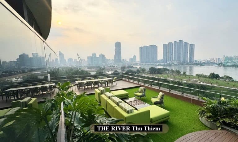 The River Thủ Thiêm pool villa cho thuê view sông 4 phòng ngủ full nội thất