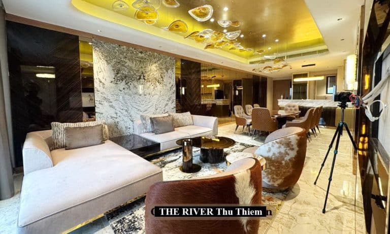The River Thủ Thiêm pool villa cho thuê view sông 4 phòng ngủ full nội thất