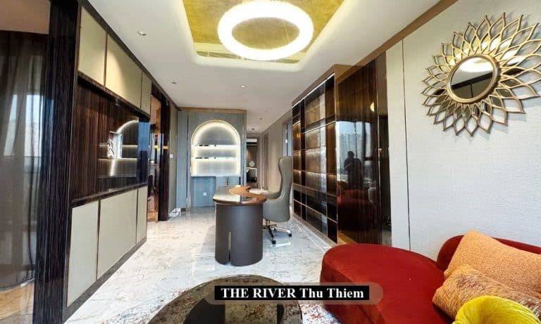 The River Thủ Thiêm pool villa cho thuê view sông 4 phòng ngủ full nội thất