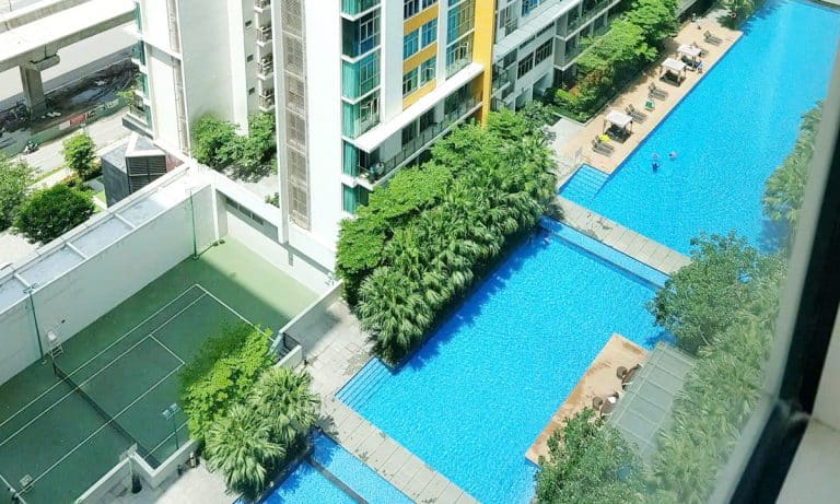 Căn hộ The Vista cho thuê 2 phòng ngủ lầu cao nội thất xịn view hồ bơi