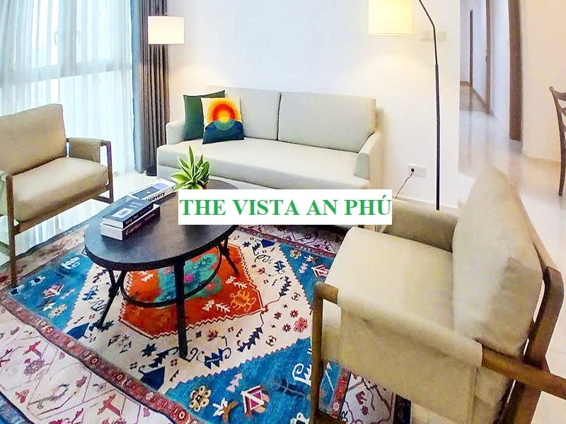 Căn hộ The Vista cho thuê 2 phòng ngủ tầng thấp có nội thất view hồ bơi