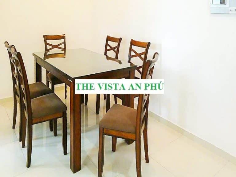 Căn hộ The Vista cho thuê 2 phòng ngủ tầng thấp có nội thất view hồ bơi