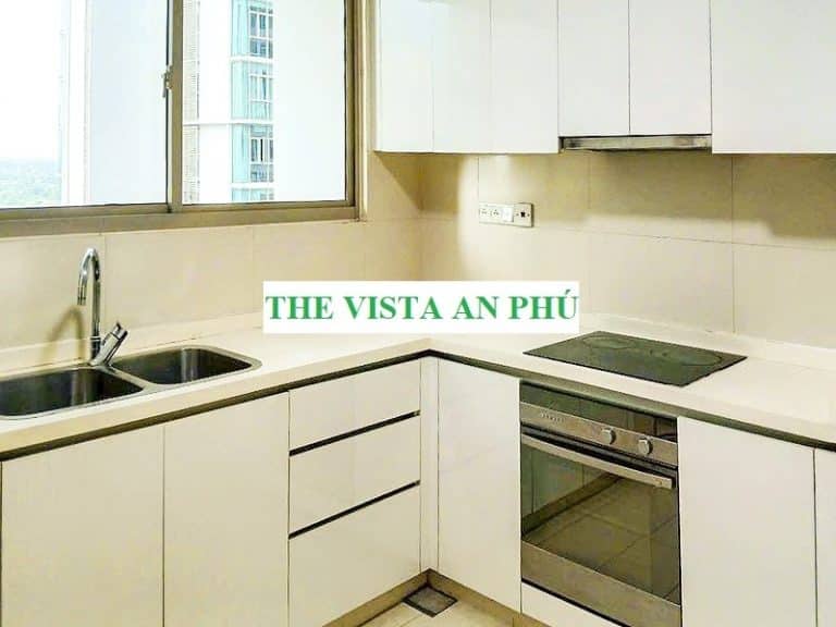Căn hộ The Vista cho thuê 2 phòng ngủ tầng thấp có nội thất view hồ bơi