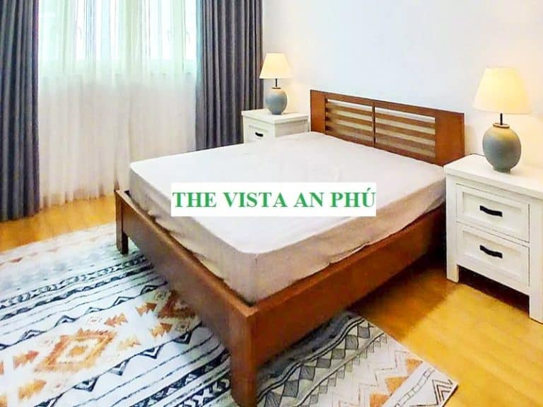 Căn hộ The Vista cho thuê 2 phòng ngủ tầng thấp có nội thất view hồ bơi