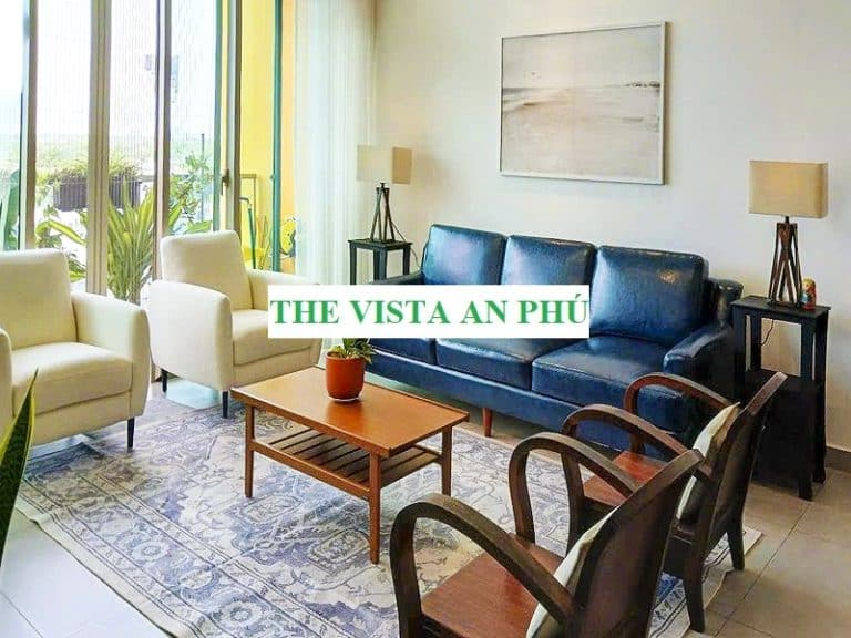 The Vista cho thuê căn hộ tầng thấp nội thất đầy đủ view sông 3 phòng ngủ