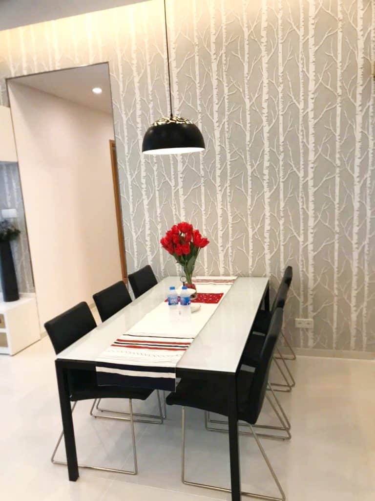 Căn hộ cho thuê The Vista lầu cao nội thất đẹp view hồ bơi 3 phòng ngủ
