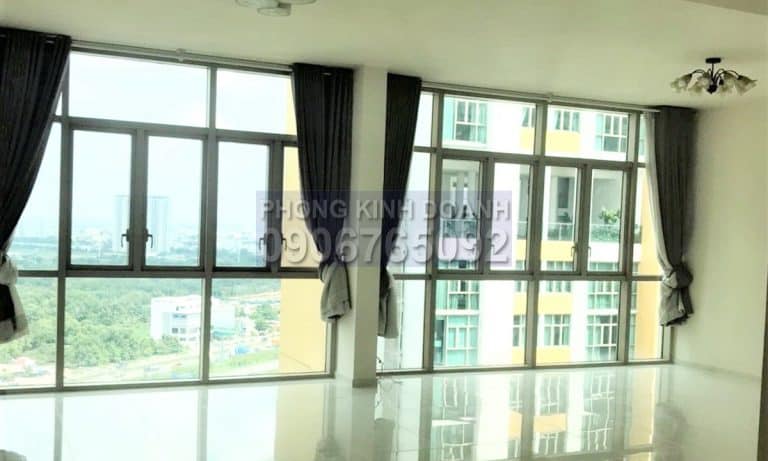 Căn hộ The Vista cho thuê tầng cao không nội thất view hồ bơi 4 phòng ngủ