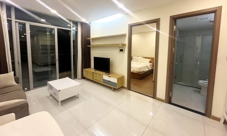 Vinhomes Central Park cho thuê căn hộ Park 7 nội thất view hồ bơi 1 phòng ngủ