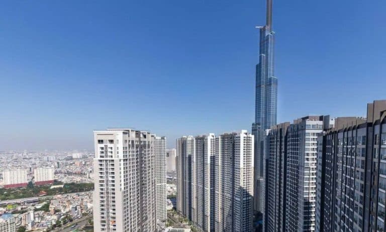 Căn hộ Vinhomes bán 1 phòng ngủ tầng cao Central 2 nội thất full view L81