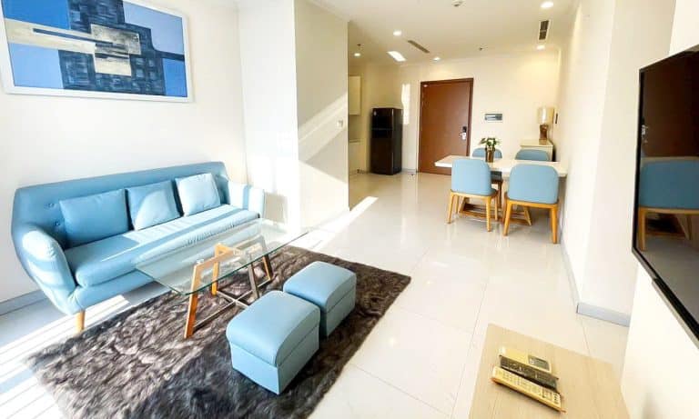 Căn hộ cho thuê tầng cao Central 3 nội thất xịn 2 phòng ngủ view thành phố