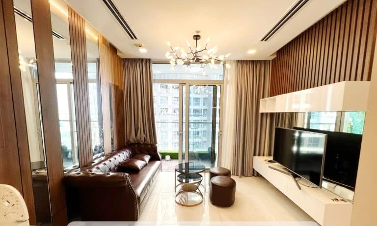 Căn hộ Vinhomes Central Park bán 2 phòng ngủ khu Park lầu cao nội thất full