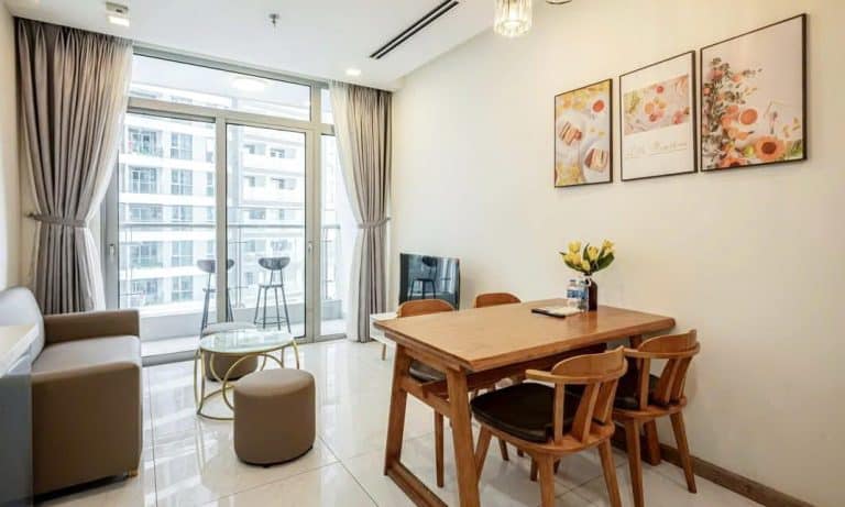 Căn hộ bán Vinhomes view sông lầu cao Park 1 đầy đủ nội thất 2 phòng ngủ