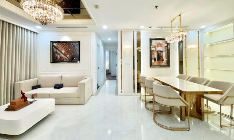 Vinhomes cho thuê tầng cao Landmark 4 nội thất full 3 phòng ngủ view thoáng