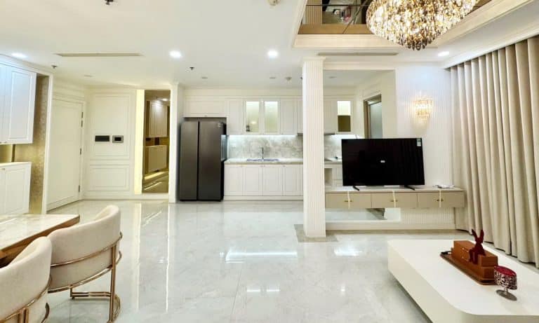 Vinhomes cho thuê tầng cao Landmark 4 nội thất full 3 phòng ngủ view thoáng