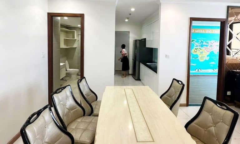 Vinhomes cho thuê căn hộ 3 phòng ngủ view sông lầu cao Central 1 nhà đẹp