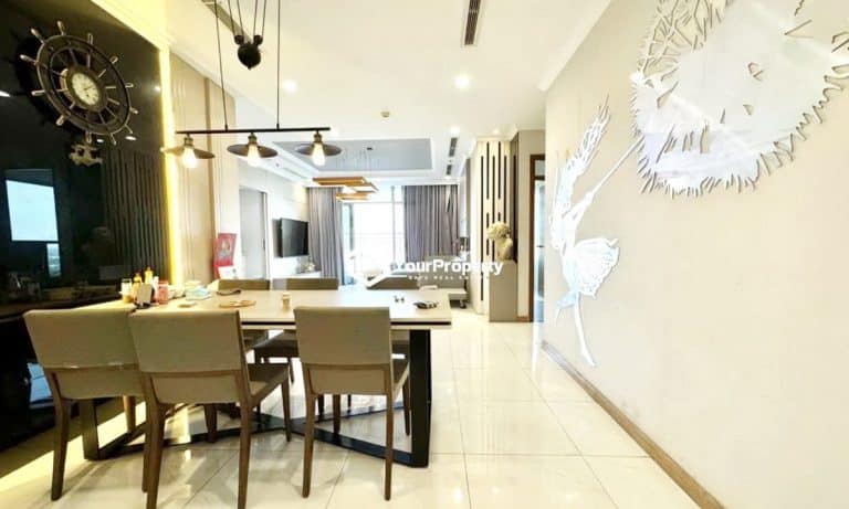 Cho thuê căn hộ view sông 4 phòng ngủ tầng cao Landmark 1 full nội thất