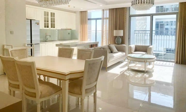 Vinhomes căn hộ cho thuê 4 phòng ngủ tầng cao thoáng Central 2 nội thất đẹp