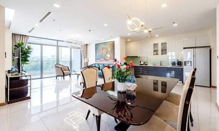 Căn hộ Vinhomes Central Park bán 4 phòng ngủ view sông Park 3 nội thất full