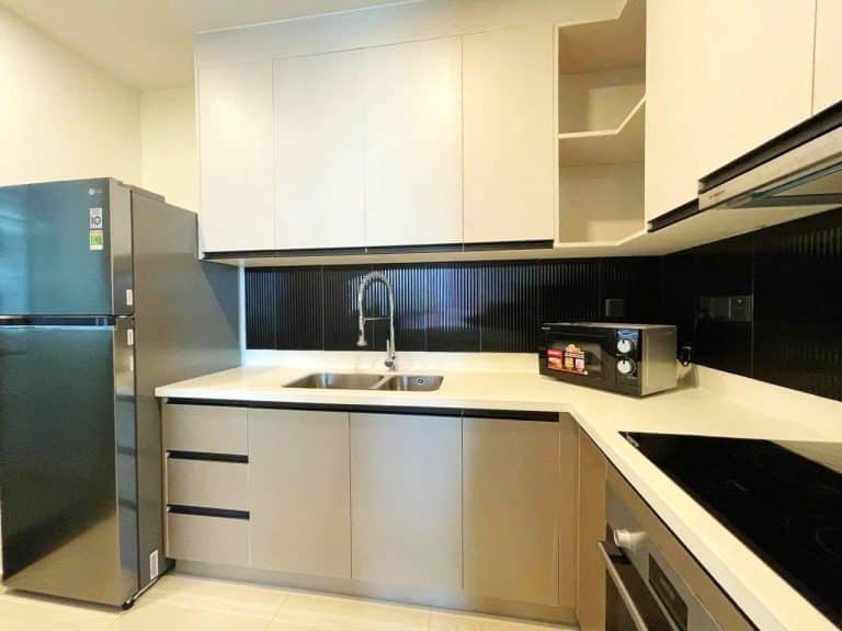 Căn hộ 1 phòng ngủ D’Edge Thảo Điền cho thuê nội thất đầy đủ view đẹp