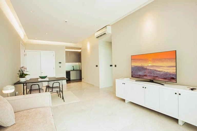 Cho thuê căn hộ 2 phòng ngủ D’Edge Thảo Điền nội thất sang tầng cao thoáng