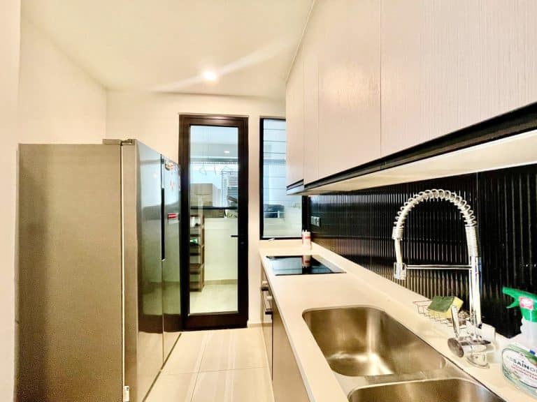 Cho thuê căn hộ 2 phòng ngủ D’Edge Thảo Điền nội thất cơ bản thoáng mát