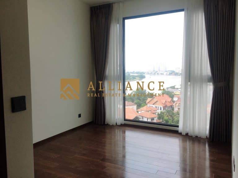 Căn hộ cho thuê 3 phòng ngủ D’Edge Thảo Điền nhà trống view sông đẹp