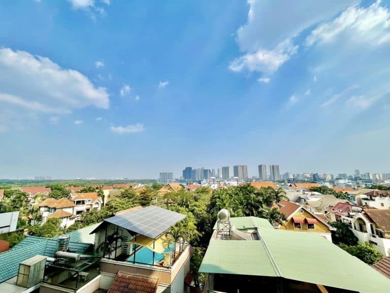 Căn hộ cho thuê 3 phòng ngủ D’Edge Thảo Điền décor đẹp view thoáng mát