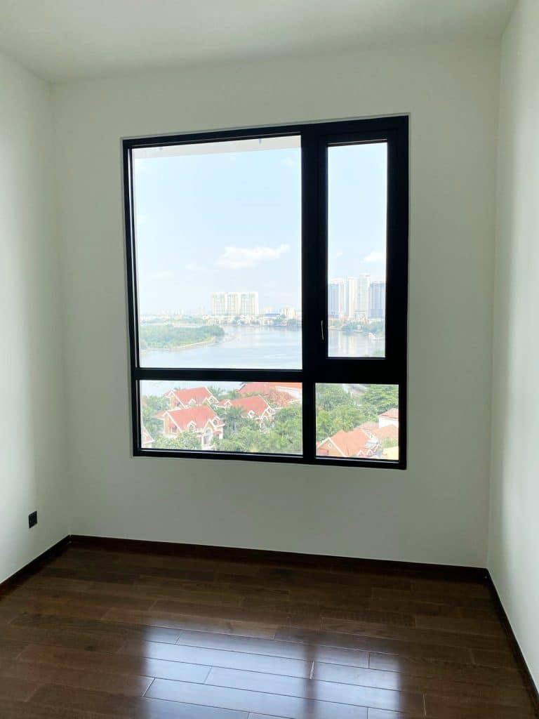 Căn hộ cho thuê 3 phòng ngủ D’Edge Thảo Điền nhà trống view sông thoáng