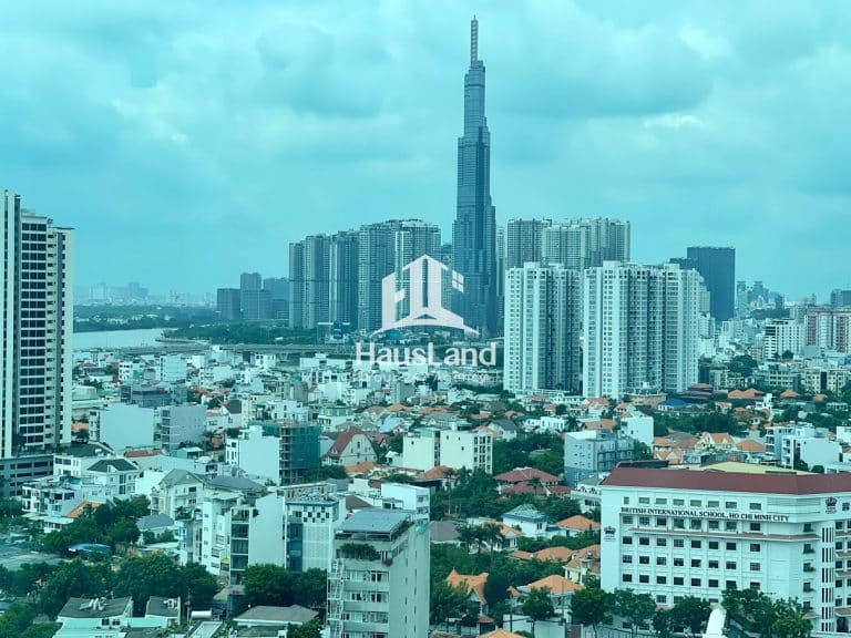 Căn Penthouse duplex 5 phòng ngủ cho thuê D’Edge Thảo Điền trống view sông