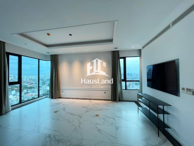 Căn Penthouse duplex 5 phòng ngủ cho thuê D’Edge Thảo Điền trống view sông