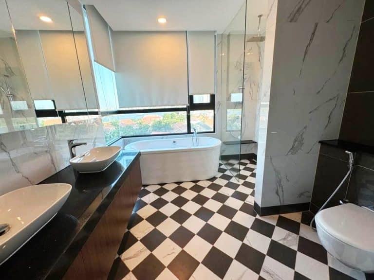 Căn hộ 4 phòng ngủ cho thuê D’Edge Thảo Điền không nội thất view sông