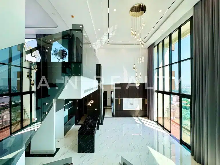 Căn hộ Penthouse duplex 4 phòng ngủ cho thuê D’Edge Thảo Điền nhà trống