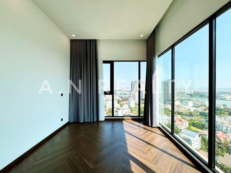 Căn hộ Penthouse duplex 4 phòng ngủ cho thuê D’Edge Thảo Điền nhà trống