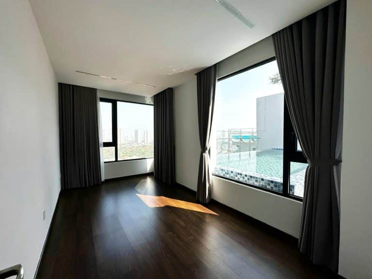 Penthouse duplex 4 phòng ngủ cho thuê D’Edge Thảo Điền đủ nội thất view sông